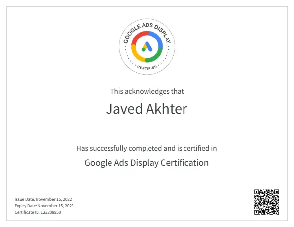 display ads javedakhter